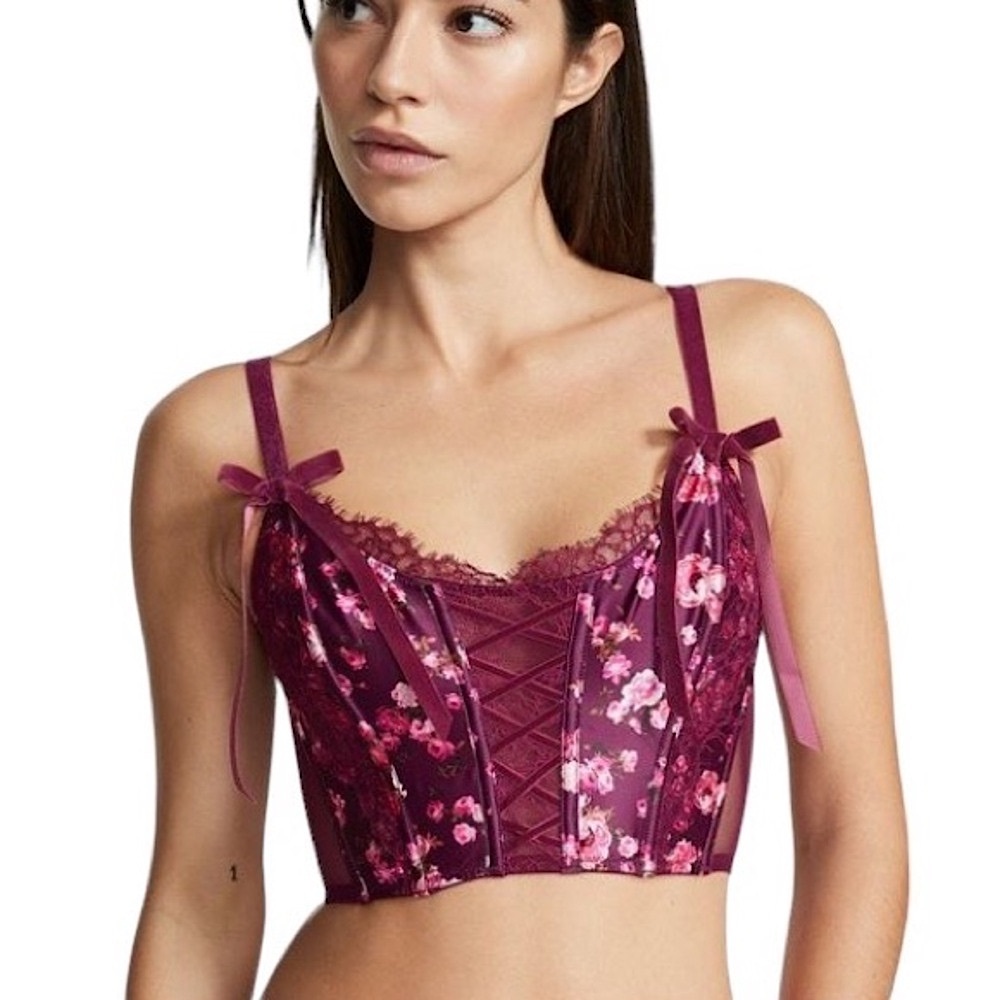 Victoria's Secret Dream Angels Floral Unlined Corset Top